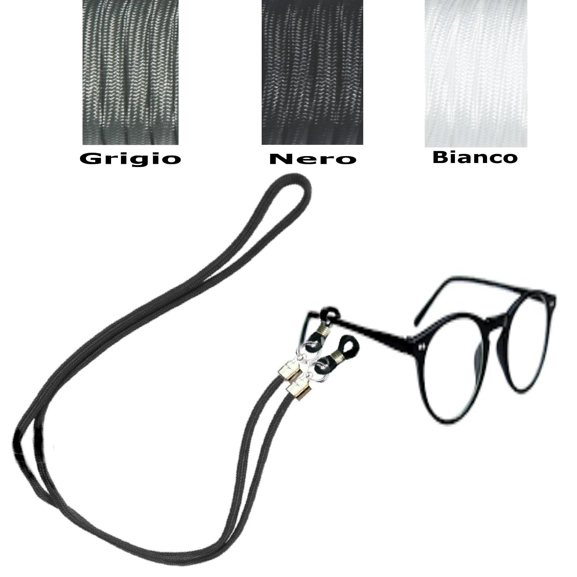 2x Laccio per occhiali universale da sole vista da lettura sport cordino 70 cm